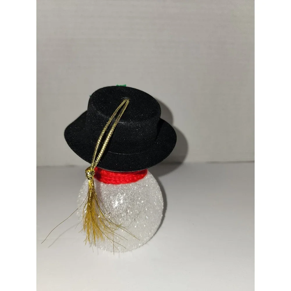 Lenox Wonder‎ Ball Snowman with Top Hat Lit Color Changing